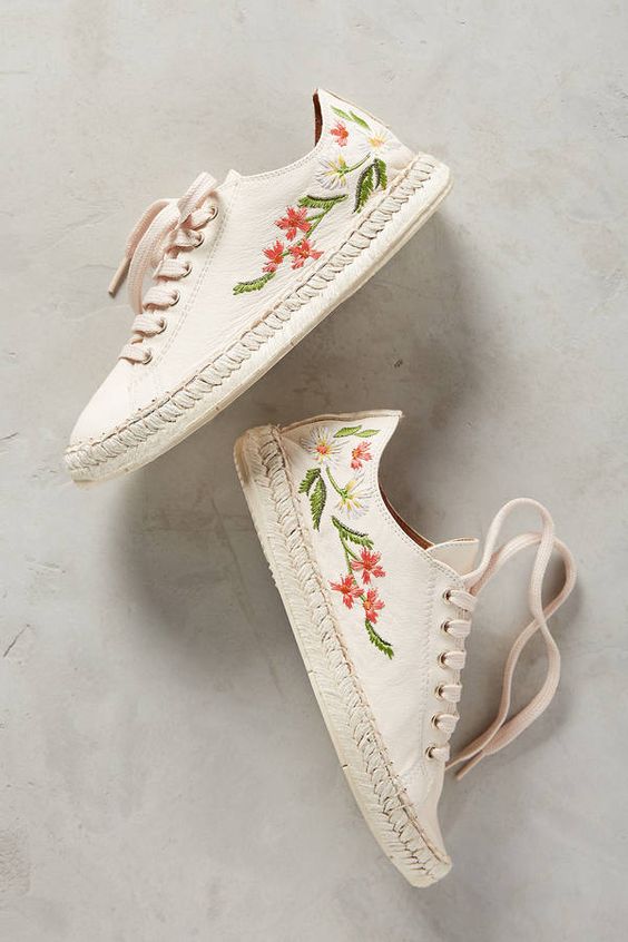 Maypol Embroidered Espadrille Sneakers