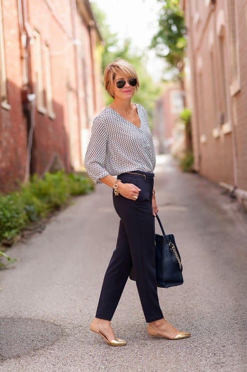 Work outfits with flats