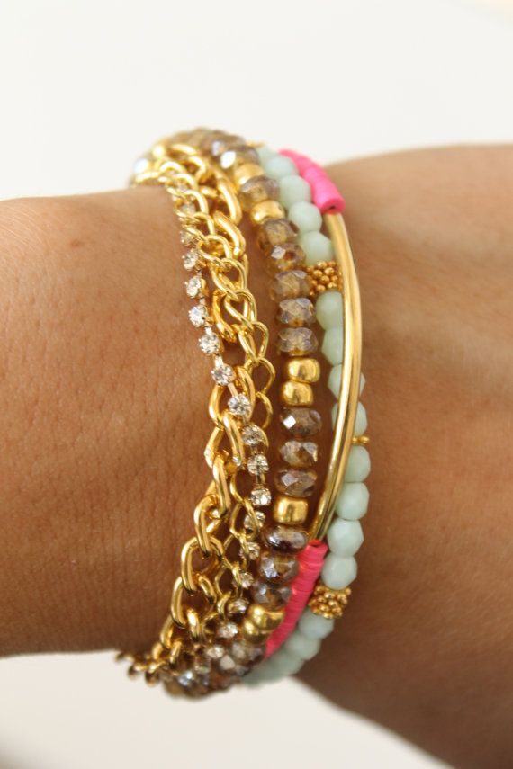 Multi Strand Layered Bracelet