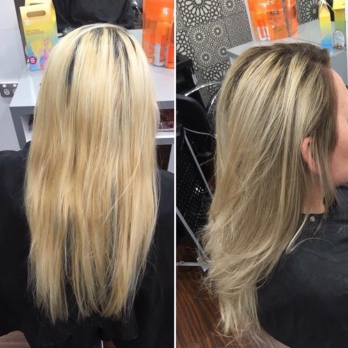 Dirty Blonde Hair with Highlights