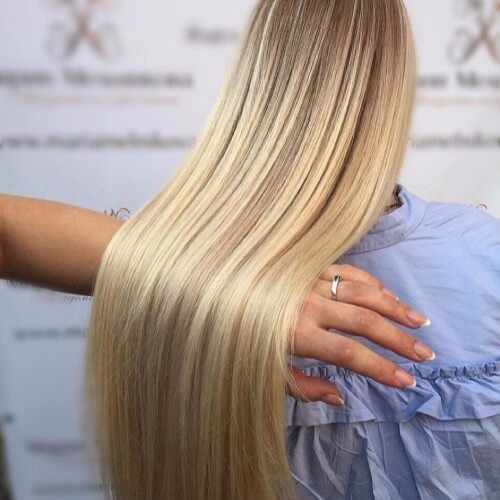 Silky Smooth Cool Blonde Hair