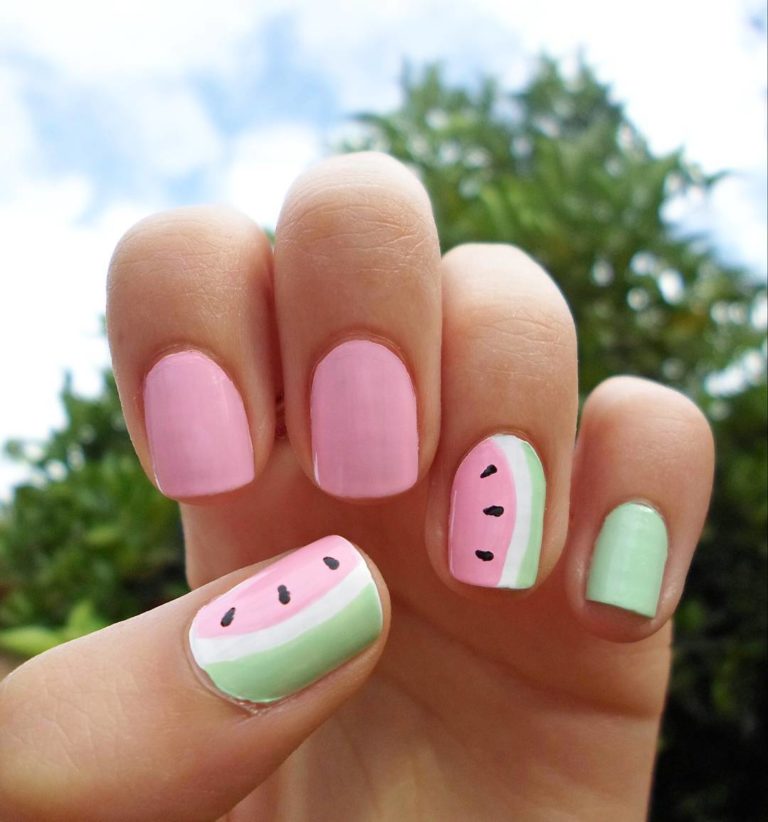 55 Cute Summer Nails Art Designs 2022 ⋆ BrassLook