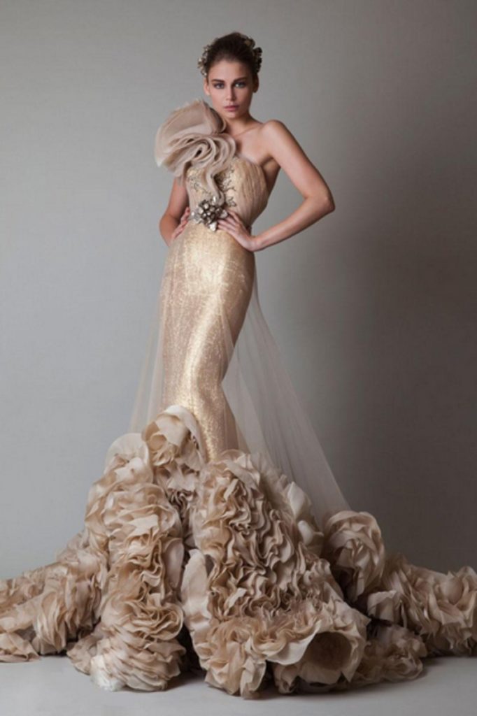 60 Beautifully Champagne Wedding Dresses ⋆ BrassLook