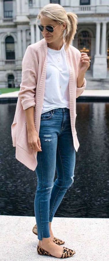 Women's pink sweater.