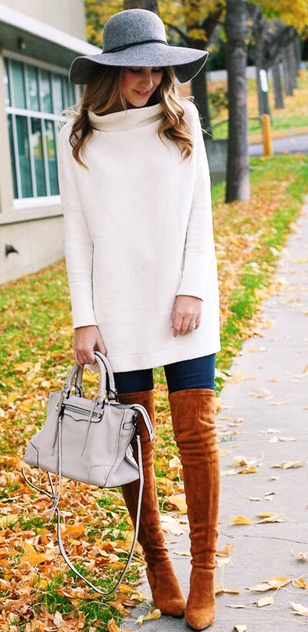 Women's white cowl-neck long-sleeved coat.