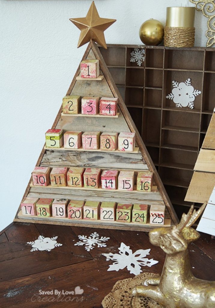 20+ Delightful Christmas Tree Advent Calendar Ideas