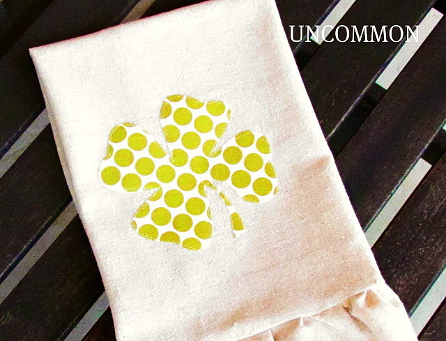 4 Leaf Clover Tea Towel.