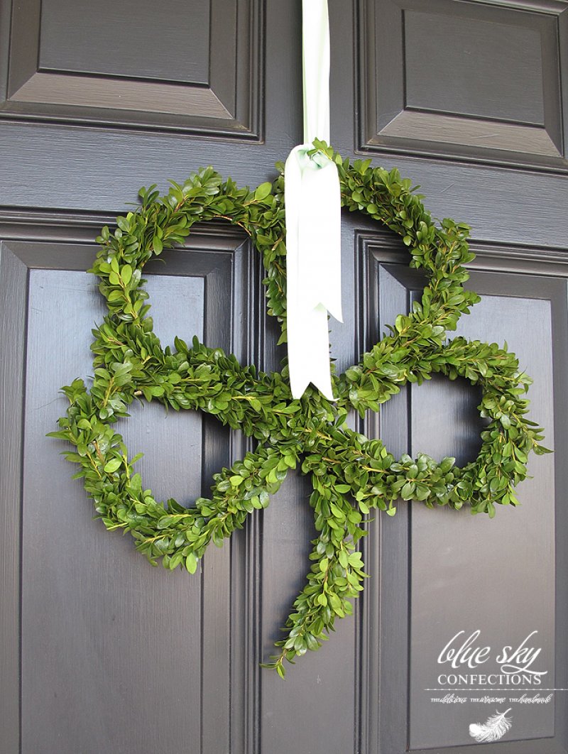 Four Leaf Clover Wreath.