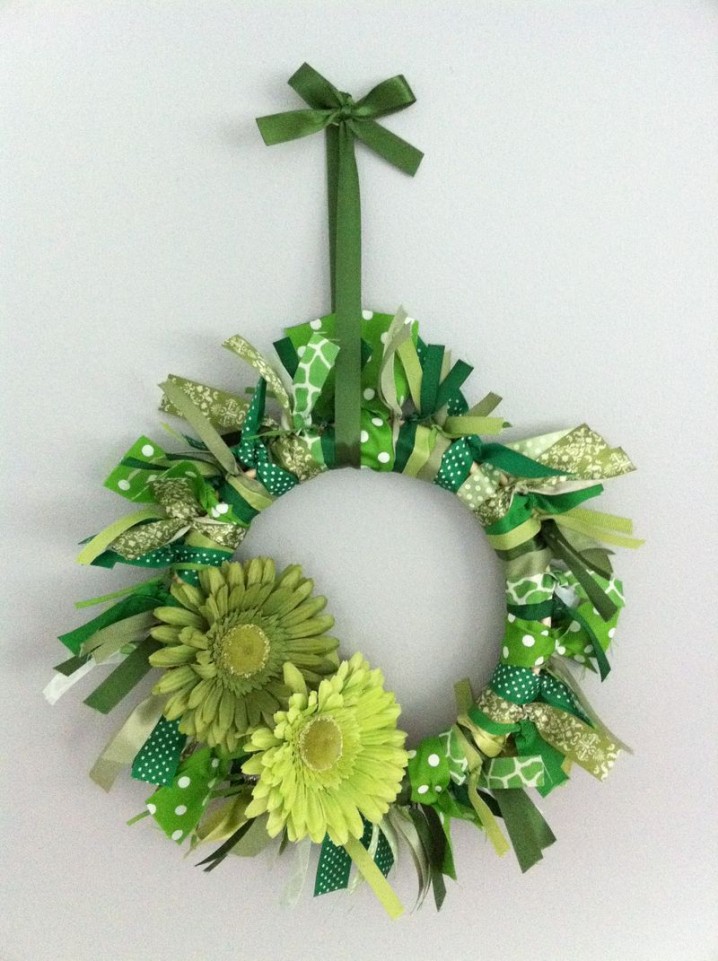 St.Patrick’s Day Ribbon Wreath.