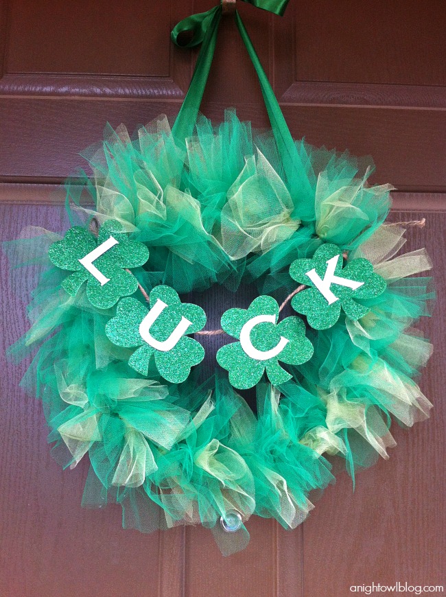 Tulle St.Paddy’s Day Wreath.