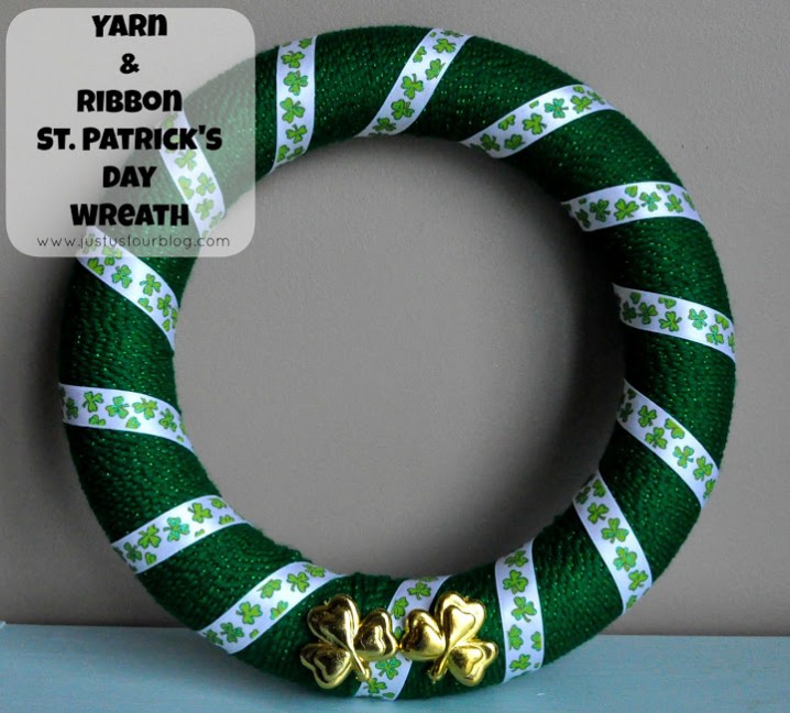 Yarn And Ribbon Wreath.