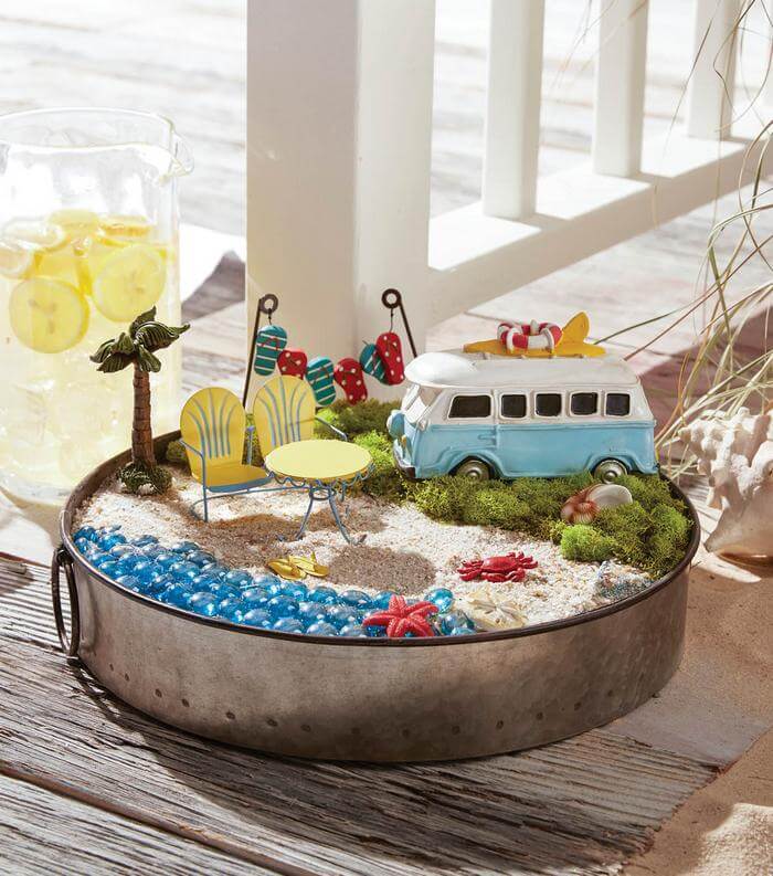 Easy Beach Fairy Garden.