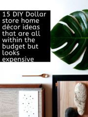 DIY Dollar store home decor ideas